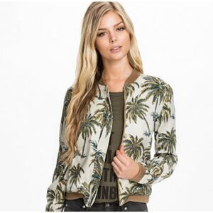 Ralph Lauren Denim & Supply Palm Tree Bomber Jacket, Womens Size M